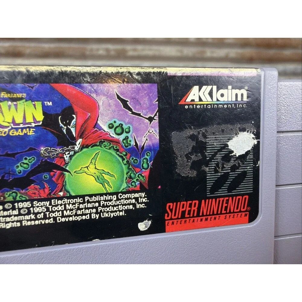 Todd McFarlane's Spawn: The Video Game Super Nintendo Tested & Working